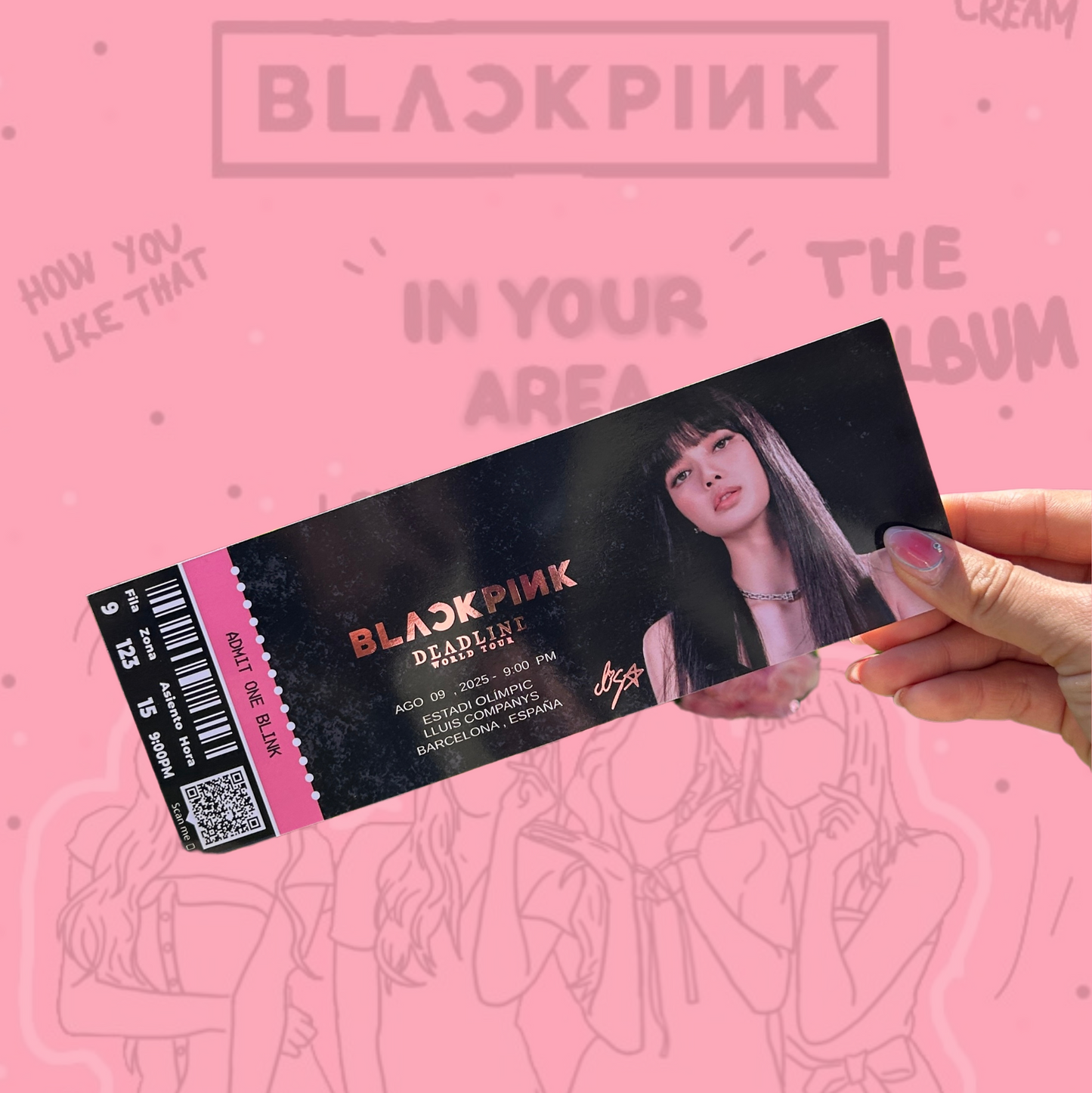 Entradas hechas por fans de Black Pink para la gira mundial Deadline