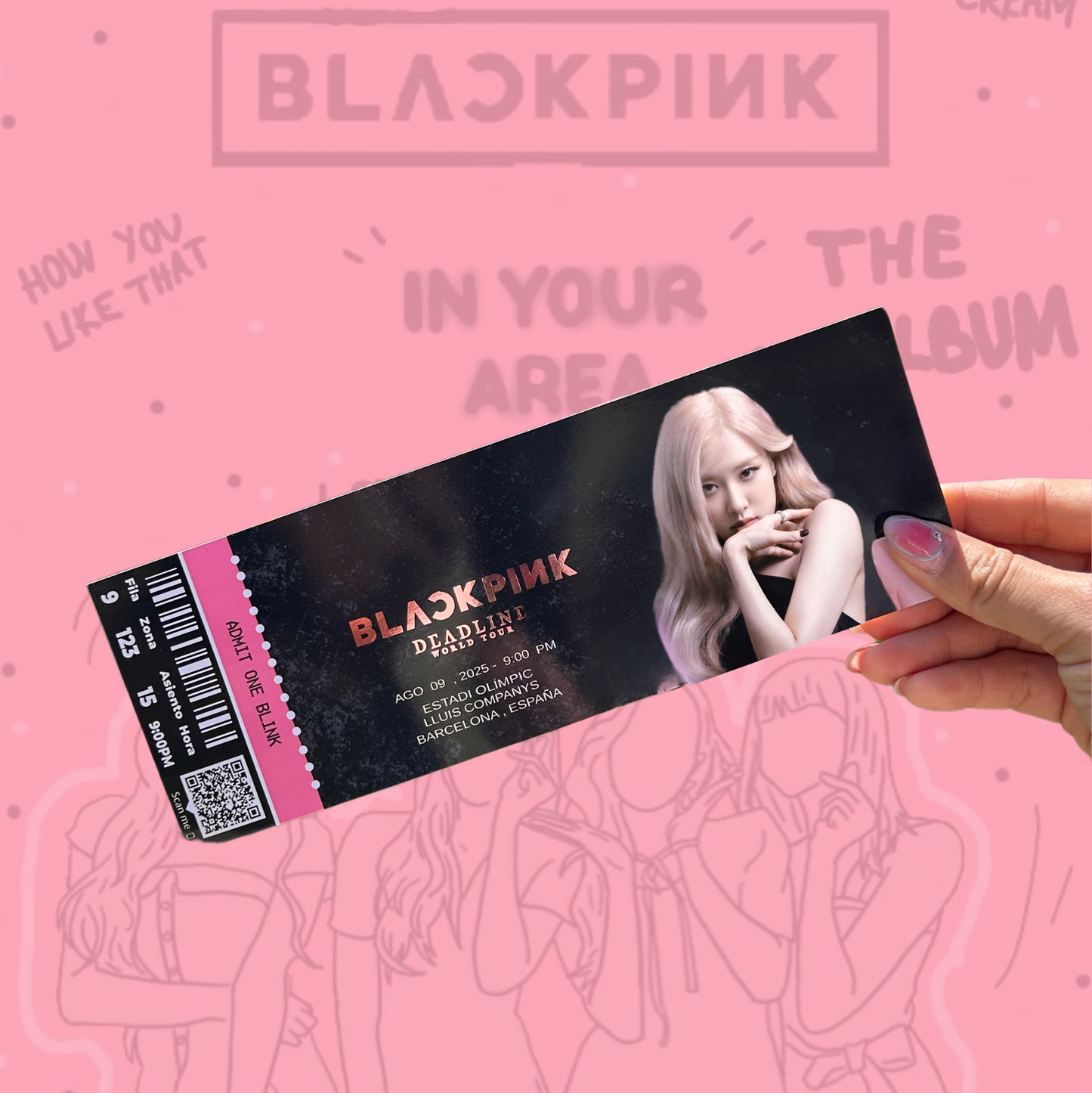 Entradas hechas por fans de Black Pink para la gira mundial Deadline