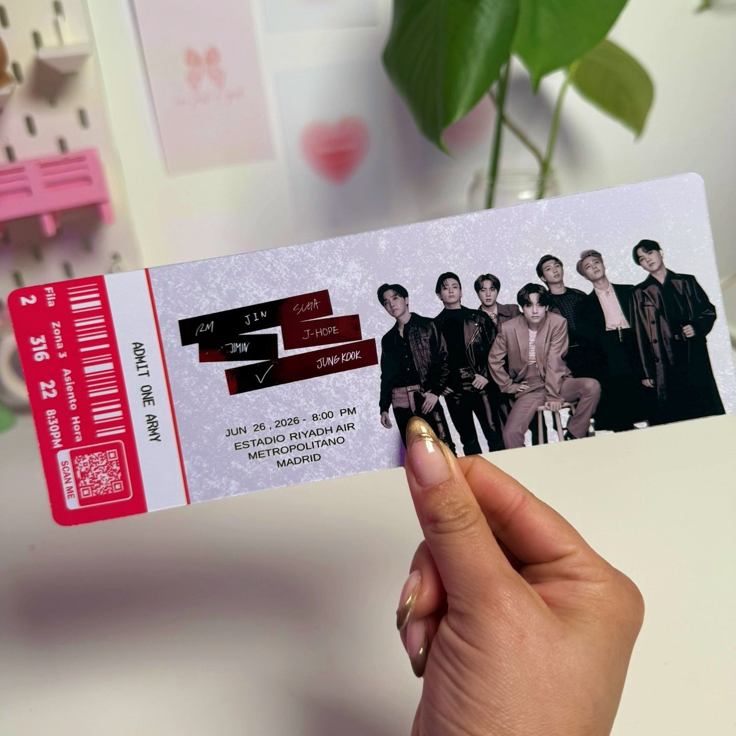 Entradas hechas por fans de BTS para la gira mundial ‘ARIRANG'