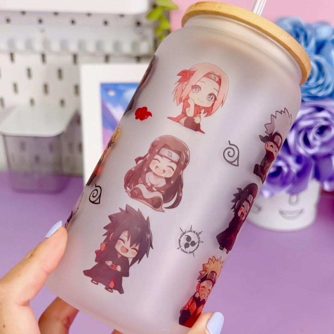 Naruto chibi / Lata de Vidrio